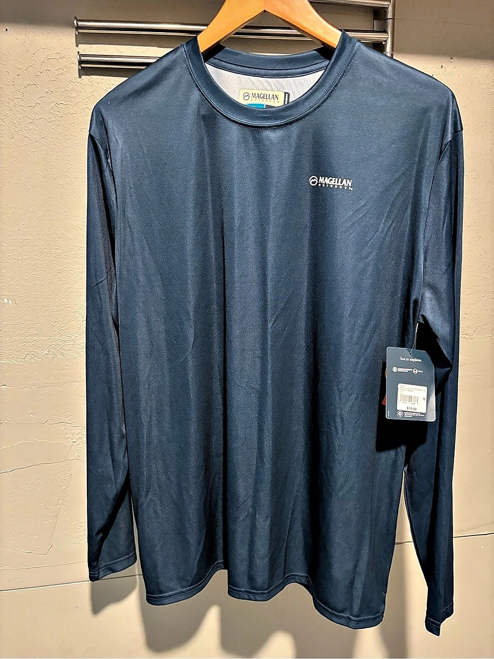 Magellan Outdoors Men's Local State Texas Long Sleeve Graphic T-Shirt Blue